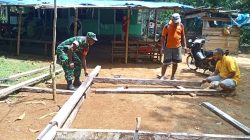 Babinsa Biak Utara Bersama Warga Laksanakan Karya Bakti