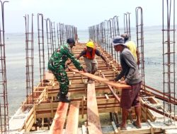 Babinsa Hadiri Monitoring Pembangunan Kampung Nelayan di Kornasoren