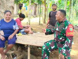 Babinsa Biak Utara Ajak Warga Yobdi Jaga Keamanan Lingkungan