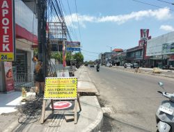 Mih Dewa Ratu…! Proyek Penataan Pendestrian Jalan Ngurah Rai Negara Kembali Dikeluhkan Netizen